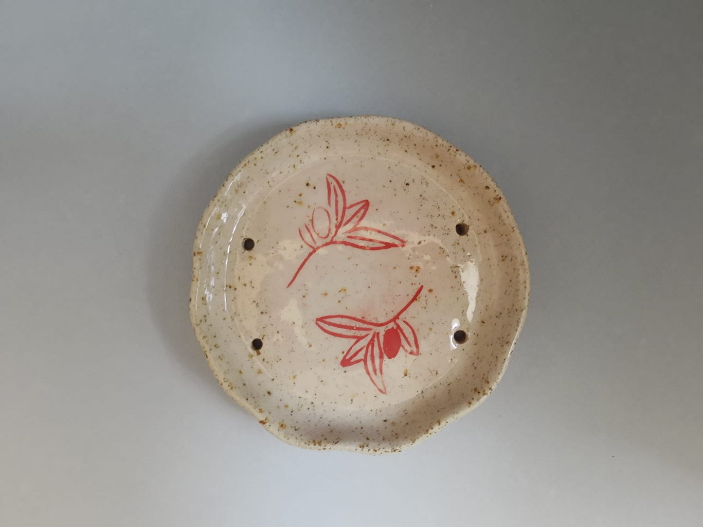 Soap Plate in Pyrite Sandstone - Handmade in France