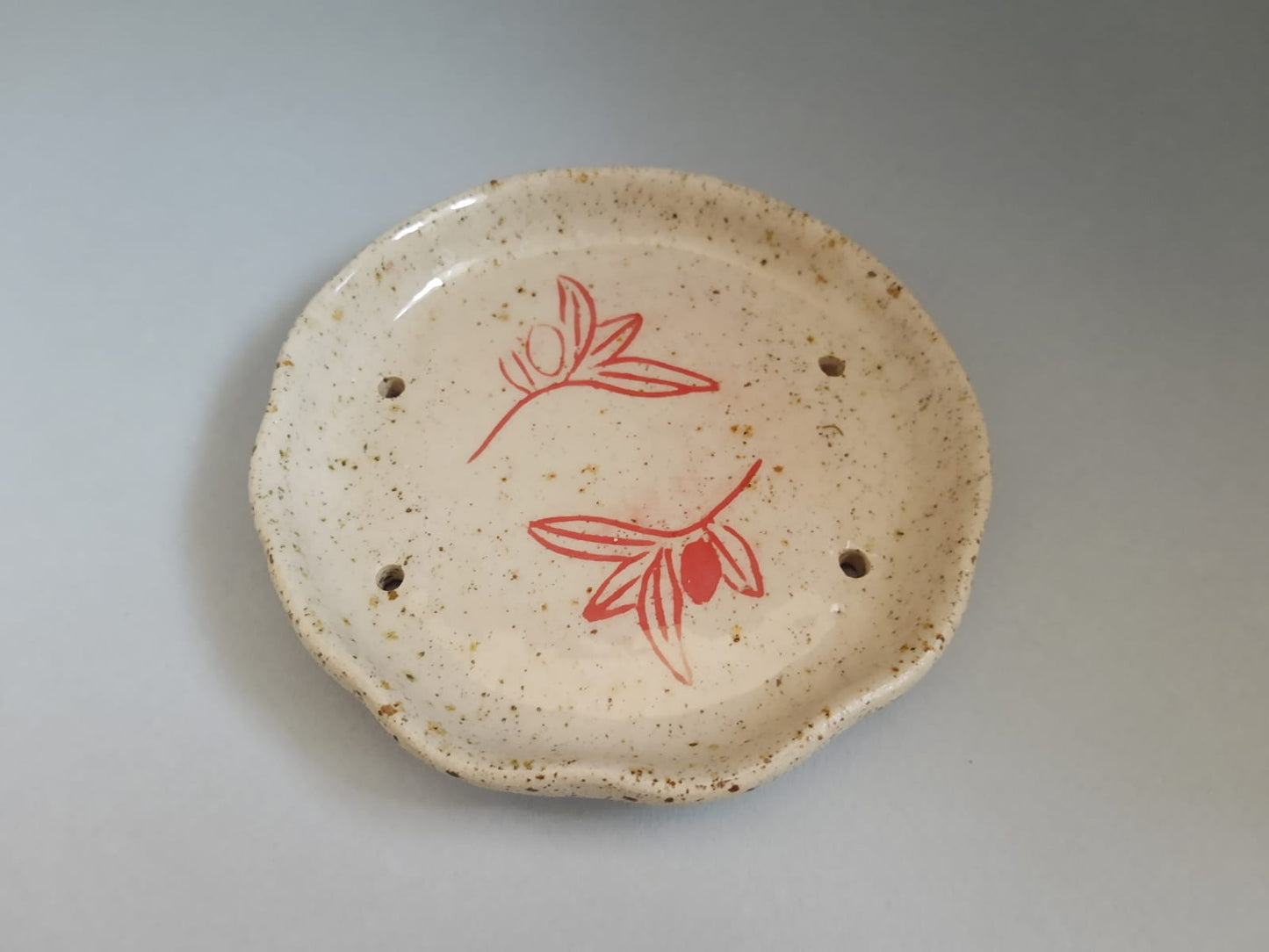 Soap Plate in Pyrite Sandstone - Handmade in France