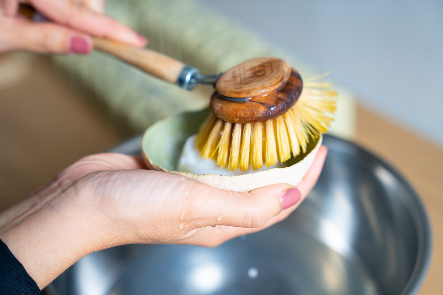 Wood Kitchen Brush Made in Germany